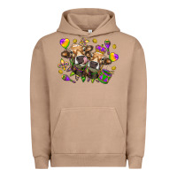 Pigment Burro Mardi Gras Heifers Urban Hoodie - HowdyJamesFarm