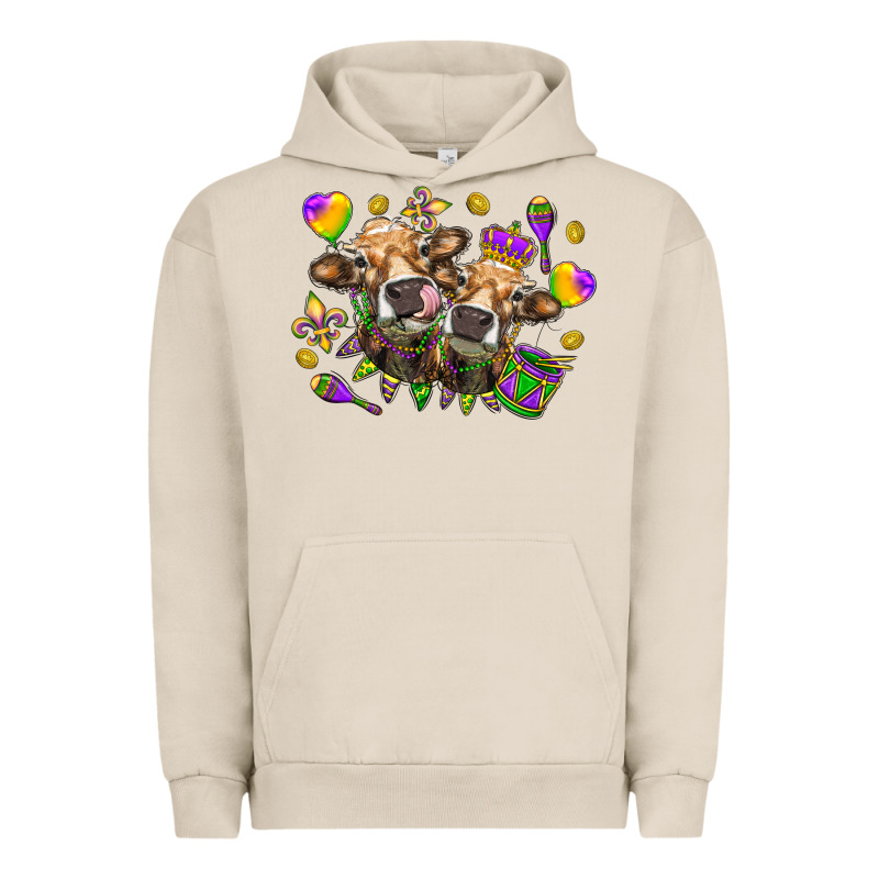 Mardi Gras Heifers Urban Hoodie by HowdyJamesFarm | Teevron