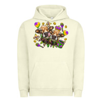 Pigment Pistachio Mardi Gras Heifers Urban Hoodie - HowdyJamesFarm
