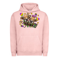 Pigment Salmon Mardi Gras Heifers Urban Hoodie - HowdyJamesFarm