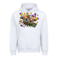 White Mardi Gras Heifers Urban Hoodie - HowdyJamesFarm