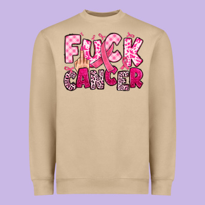 Fuck Cancer Heavyweight Sweatshirt Designed By Jahusdesignshop