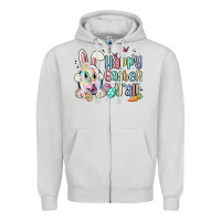 Dove Grey happy easter y'all Zipper Hoodie - MaliasSmallBusiness