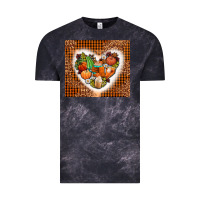Cloud Black western fall heart Vintage Tee - AdoDesignShop