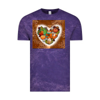 Cloud Purple western fall heart Vintage Tee - AdoDesignShop