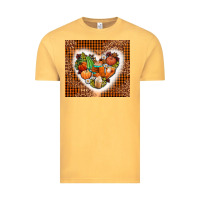 Vintage Mustard western fall heart Vintage Tee - AdoDesignShop