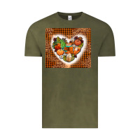 Vintage Olive western fall heart Vintage Tee - AdoDesignShop
