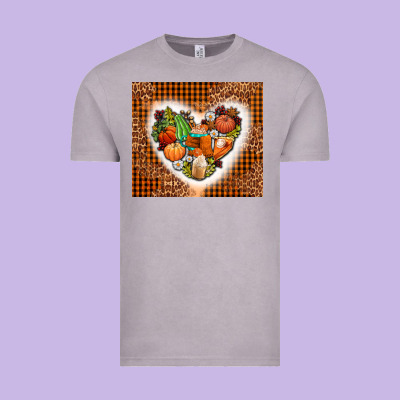 Western Fall Heart Vintage Tee Designed By Adodesignshop