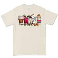 Bone st. bernard dog coffee cups Premium Tee - texasbilliewilder