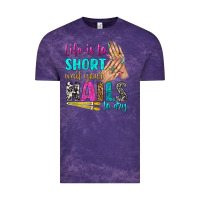 Cloud Purple life is to short wait your nails to dry bbs Vintage Tee - BundleAndBundleShop