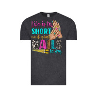 Vintage Black life is to short wait your nails to dry bbs Vintage Tee - BundleAndBundleShop