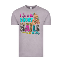 Vintage Zinc life is to short wait your nails to dry bbs Vintage Tee - BundleAndBundleShop