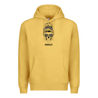 Antique Gold Feminine Camouflage Patterned Mom Skull Premium Hoodie - Bettercallsaul