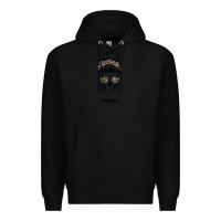 Black Feminine Camouflage Patterned Mom Skull Premium Hoodie - Bettercallsaul