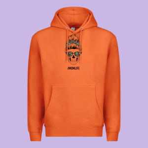 Feminine Camouflage Patterned Mom Skull Premium Hoodie Designed By Bettercallsaul