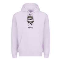Lilac Feminine Camouflage Patterned Mom Skull Premium Hoodie - Bettercallsaul