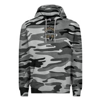 Slate Camo Feminine Camouflage Patterned Mom Skull Premium Hoodie - Bettercallsaul