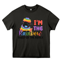 Asphalt i'm the rainbow sheep of the family Heavy Core Tee - MaliasSmallBusiness