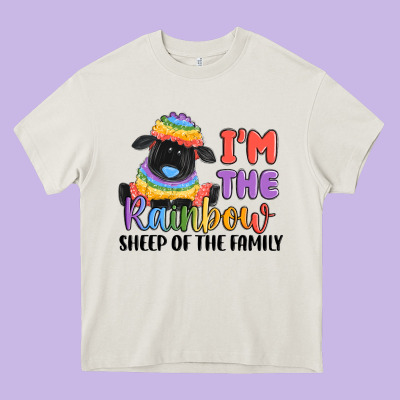 I'm The Rainbow Sheep Of The Family Heavy Core Tee Designed By Maliassmallbusiness