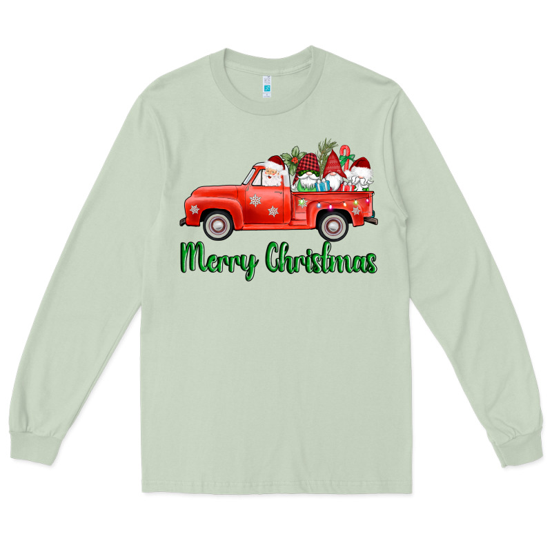 Merry Christmas Truck Gnomes Long Sleeve Tee by AdoDesignShop | Teevron
