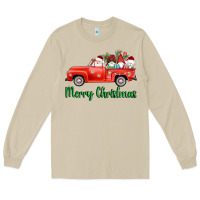 Mushroom merry christmas truck gnomes Long Sleeve Tee - AdoDesignShop