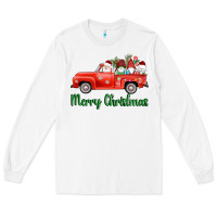 White merry christmas truck gnomes Long Sleeve Tee - AdoDesignShop