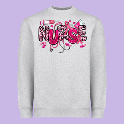 Breast Cancer Nurse Heavyweight Sweatshirt Designed By Jahusdesignshop