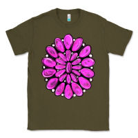 Army Green pink gemstone Classic Tee - RanaPortraitStore