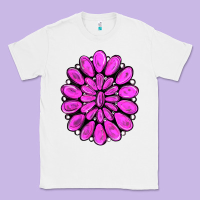 Pink Gemstone Classic Tee Designed By Ranaportraitstore