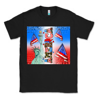 Black american flag  and america Classic Tee - AdoDesignShop