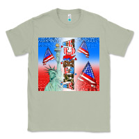 Matcha american flag  and america Classic Tee - AdoDesignShop