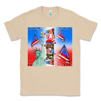 Mushroom american flag  and america Classic Tee - AdoDesignShop