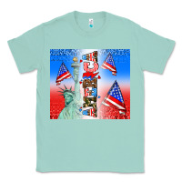 Seafoam american flag  and america Classic Tee - AdoDesignShop