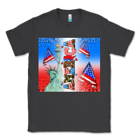 Smoke american flag  and america Classic Tee - AdoDesignShop
