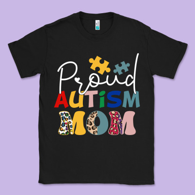 Proud Autism Mom Leopard Pattern Design Autism Awa Classic Tee Designed By Cowhidedigitalart