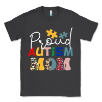 Smoke Proud Autism Mom Leopard Pattern Design Autism Awa Classic Tee - CowhideDigitalArt