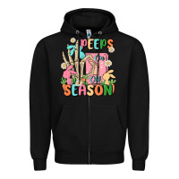 Black peeps season mode on Zipper Hoodie - MaliasSmallBusiness