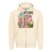 Sandshell peeps season mode on Zipper Hoodie - MaliasSmallBusiness