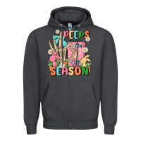 Smoke peeps season mode on Zipper Hoodie - MaliasSmallBusiness