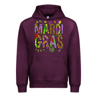 Mauve Wine Mardi Gras Urban Hoodie - HowdyJamesFarm