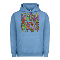 Pigment Pebble Blue Mardi Gras Urban Hoodie - HowdyJamesFarm