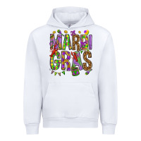 White Mardi Gras Urban Hoodie - HowdyJamesFarm
