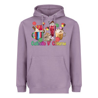 Lavender cafecito y chisme coffee cups Heavyweight Hoodie - MaliasSmallBusiness