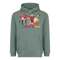 Sage cafecito y chisme coffee cups Heavyweight Hoodie - MaliasSmallBusiness