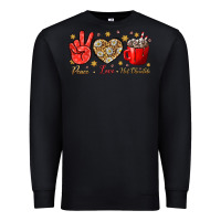Black Peace Love Hot Chocolate Premium Sweatshirt - BundleAndBundleShop