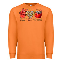 Carrot Peace Love Hot Chocolate Premium Sweatshirt - BundleAndBundleShop