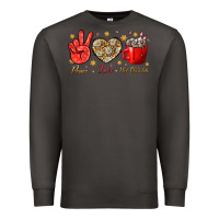 Smoke Peace Love Hot Chocolate Premium Sweatshirt - BundleAndBundleShop