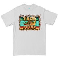 Dove Grey taco tribe western background Premium Tee - BarkalooDesign
