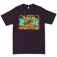 Plum taco tribe western background Premium Tee - BarkalooDesign