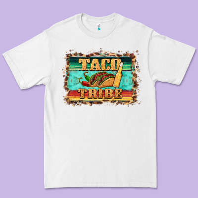 Taco Tribe Western Background Premium Tee Designed By Barkaloodesign